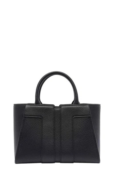 ELISABETTA FRANCHI ELISABETTA FRANCHI STRUCTURED BLACK HANDBAG