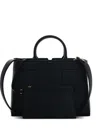 Elisabetta Franchi Structured Black Handbag With Versatile Carrying Options In Black