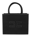 Elisabetta Franchi Structured Handbag With Dual Handles In Black