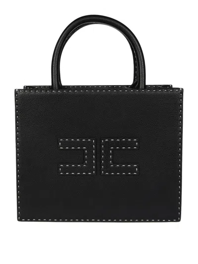 ELISABETTA FRANCHI STRUCTURED HANDBAG WITH DUAL HANDLES