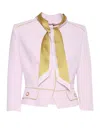 Elisabetta Franchi Structured Jacket In Pink