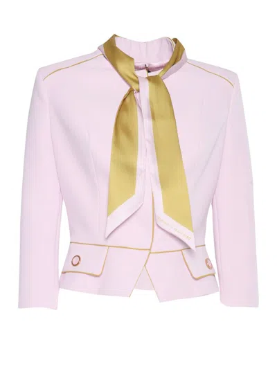 Elisabetta Franchi Structured Jacket In Pink