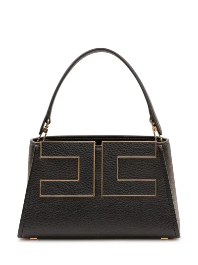 Elisabetta Franchi Structured Mini Shoulder Bag In Black