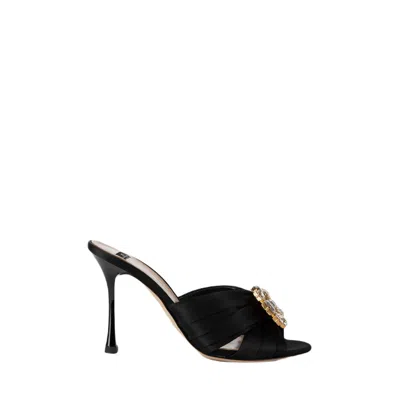 Elisabetta Franchi Stylish And Versatile Women's Leather Shoes In Black