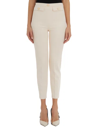 Elisabetta Franchi Stylish Cropped Trousers In Burro For Women In Brown