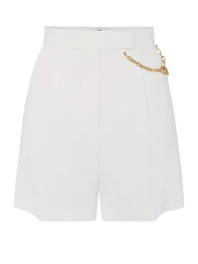 Elisabetta Franchi Stylish Mini Shorts For Ss26 In White