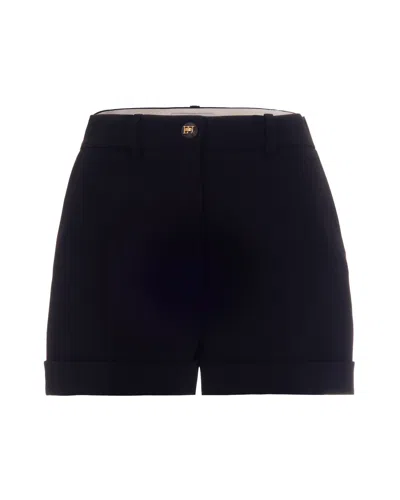 Elisabetta Franchi Stylish Mini Shorts For Women In Nero