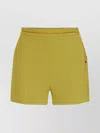 Elisabetta Franchi Stylish Shorts With Chain Detail And Pockets In Green