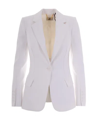 Elisabetta Franchi Stylish Women's Mini Jacket In Avorio