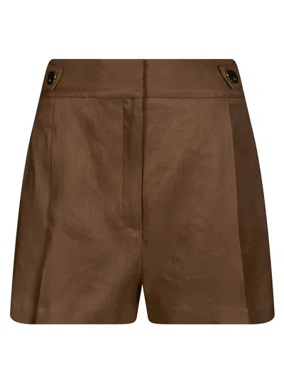 Elisabetta Franchi Stylish Women's Mini Shorts In Brown