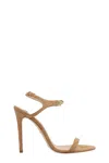 Elisabetta Franchi Suede Chain Sandals In Pink