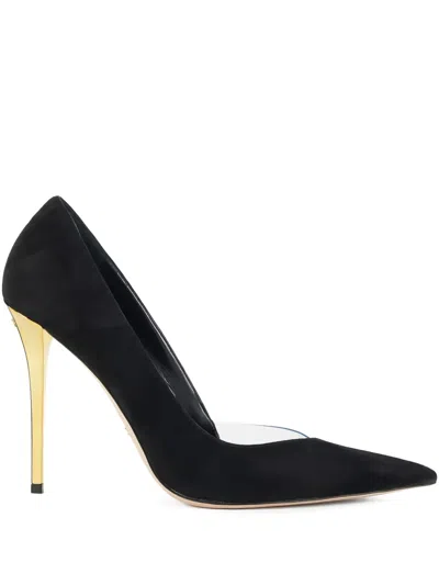 Elisabetta Franchi Suede Stiletto Pumps In Black