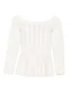Elisabetta Franchi Tricot Sweater In White