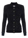 Elisabetta Franchi Knitwear With Collared Design And Long Sleeves In Black