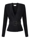Elisabetta Franchi Classic Solid Black Sweater With Round Neckline In Black