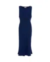 Elisabetta Franchi Lace-up Detail Bustier Midi Dress