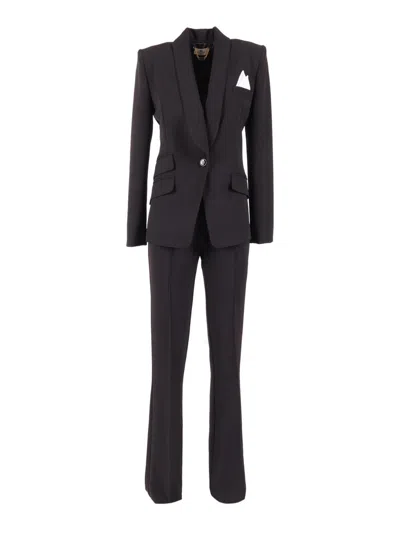 Elisabetta Franchi Suit Jacket+pants In Black