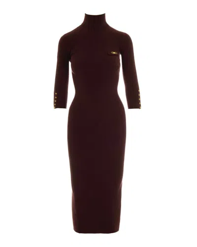 Elisabetta Franchi Suit In Burgundy