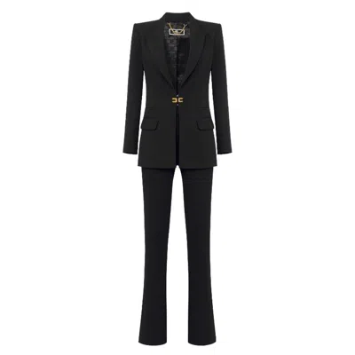 Elisabetta Franchi Suit Woman  - Jacket + Trousers - Black
