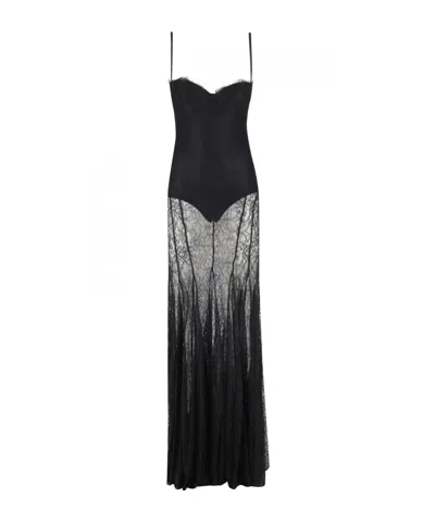 Elisabetta Franchi Suspender Dress In Animal Print