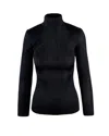 Elisabetta Franchi Black Viscose Yarn Sweater With Logo Details In Black