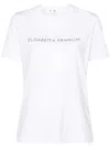 Elisabetta Franchi Rhinestone-embellished Crewneck T-shirt In Beige