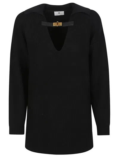 Elisabetta Franchi Sweater In Black