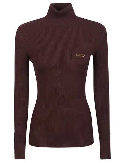 Elisabetta Franchi Sweater In Brown