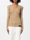 ELISABETTA FRANCHI SWEATER ELISABETTA FRANCHI WOMAN COLOR BEIGE,G05948022