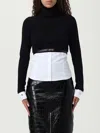 Elisabetta Franchi Womens Knitted Sweater With Belt In Black