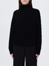 Elisabetta Franchi High-neck Wool And Cashmere Sweater With Jacquard Diamond Pattern In Black
