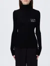 Elisabetta Franchi Turtleneck Logo-motif Sweater In Black