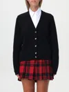 Shop Elisabetta Franchi Cardigan  Woman Color Black In Schwarz