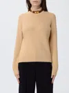 Elisabetta Franchi Jersey With Jewel Strap In Brown