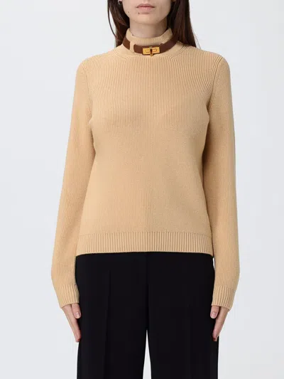 ELISABETTA FRANCHI SWEATER ELISABETTA FRANCHI WOMAN COLOR HONEY,H26131106