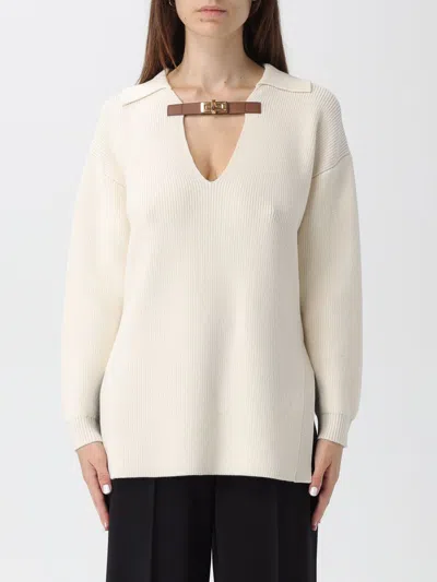 Elisabetta Franchi Sweater  Woman Color Milk In Neutral