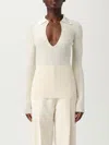 Elisabetta Franchi Chain-detail Ribbed Sweater In White