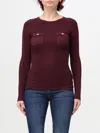 Elisabetta Franchi Round Neck Sweater In Rot