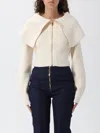 Elisabetta Franchi Sweater  Woman Color White In Metallic