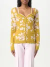 Elisabetta Franchi Tricot Yellow Sweater In Gelb