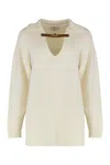 Elisabetta Franchi Max Mara Cral Sweatshirt In Neutral