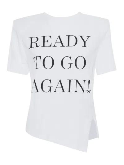 ELISABETTA FRANCHI WHITE T-SHIRT