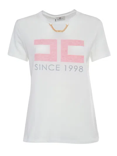 Elisabetta Franchi Sweater In White