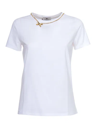 Elisabetta Franchi Sweater In White