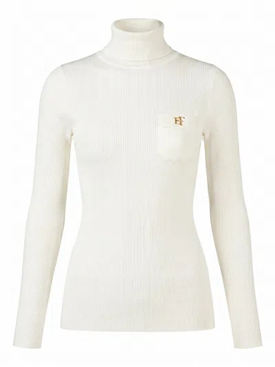 Elisabetta Franchi Sweater In White