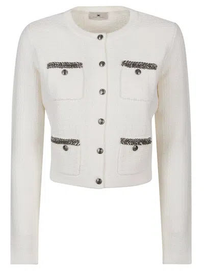 Elisabetta Franchi Sweater In White