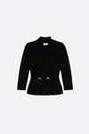 Elisabetta Franchi Jewelled Bows Knit Blazer