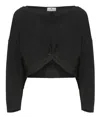 Elisabetta Franchi Black Viscose Sweater In Black