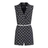 Elisabetta Franchi Black Jumpsuits In Multi
