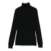 Elisabetta Franchi Wool Blend Turtle-neck Sweater In Black